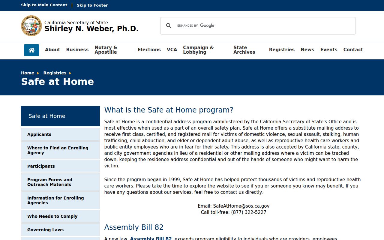 Desert Hot Springs neighbors Safe at Home address confidentiality