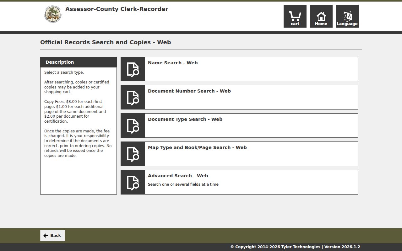 Desert Hot Springs previous residents Riverside recorder search modes