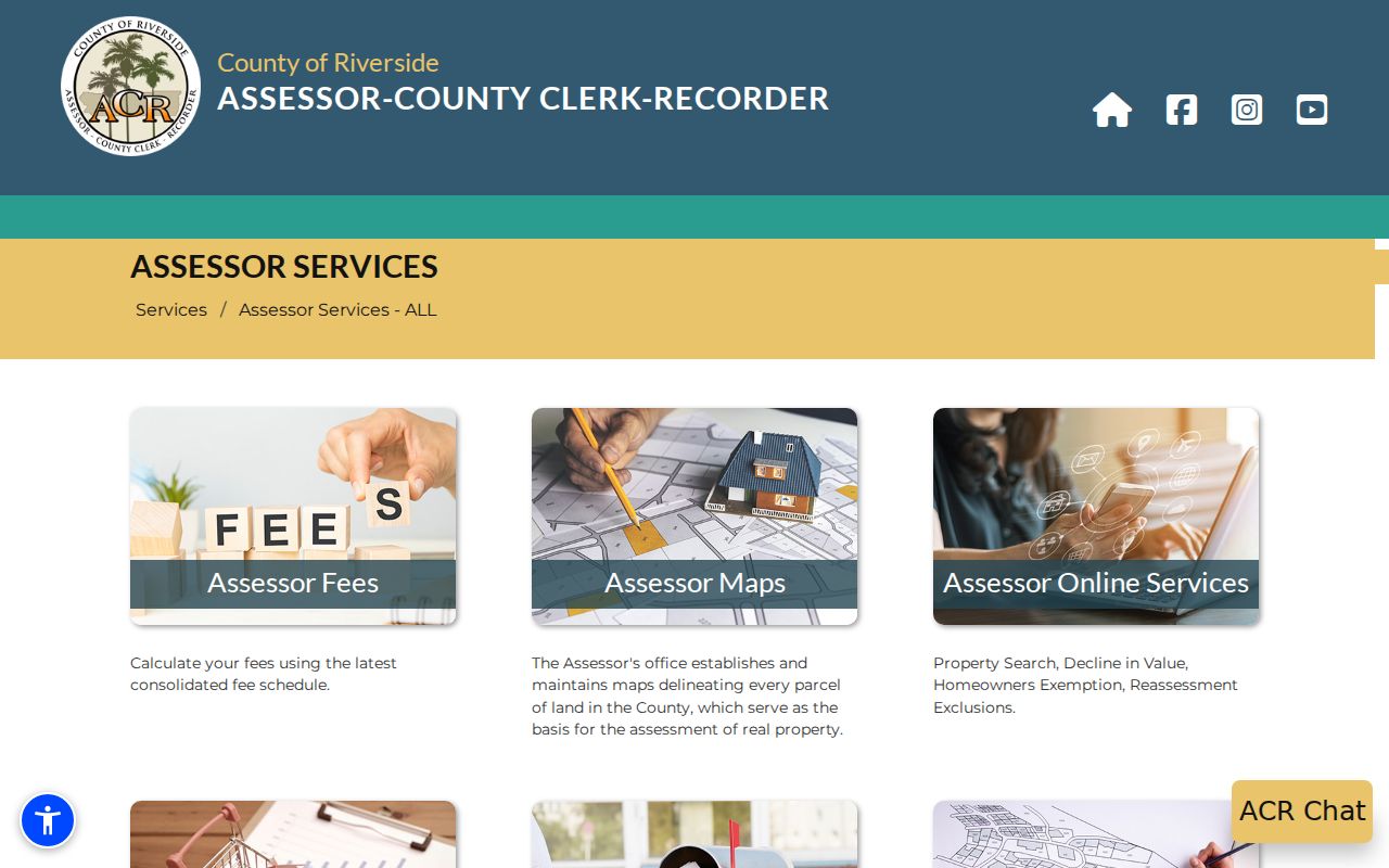 Desert Hot Springs street directory Riverside assessor services