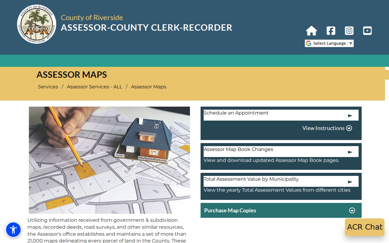 Desert Hot Springs street directory assessor map guidance